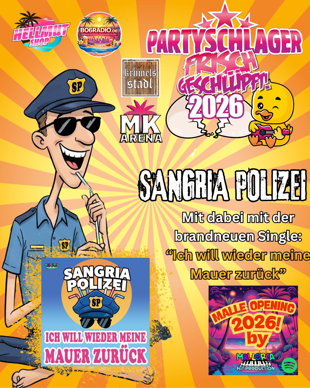 Sangria Polizei – „Ich will wieder meine Mauer zurück“